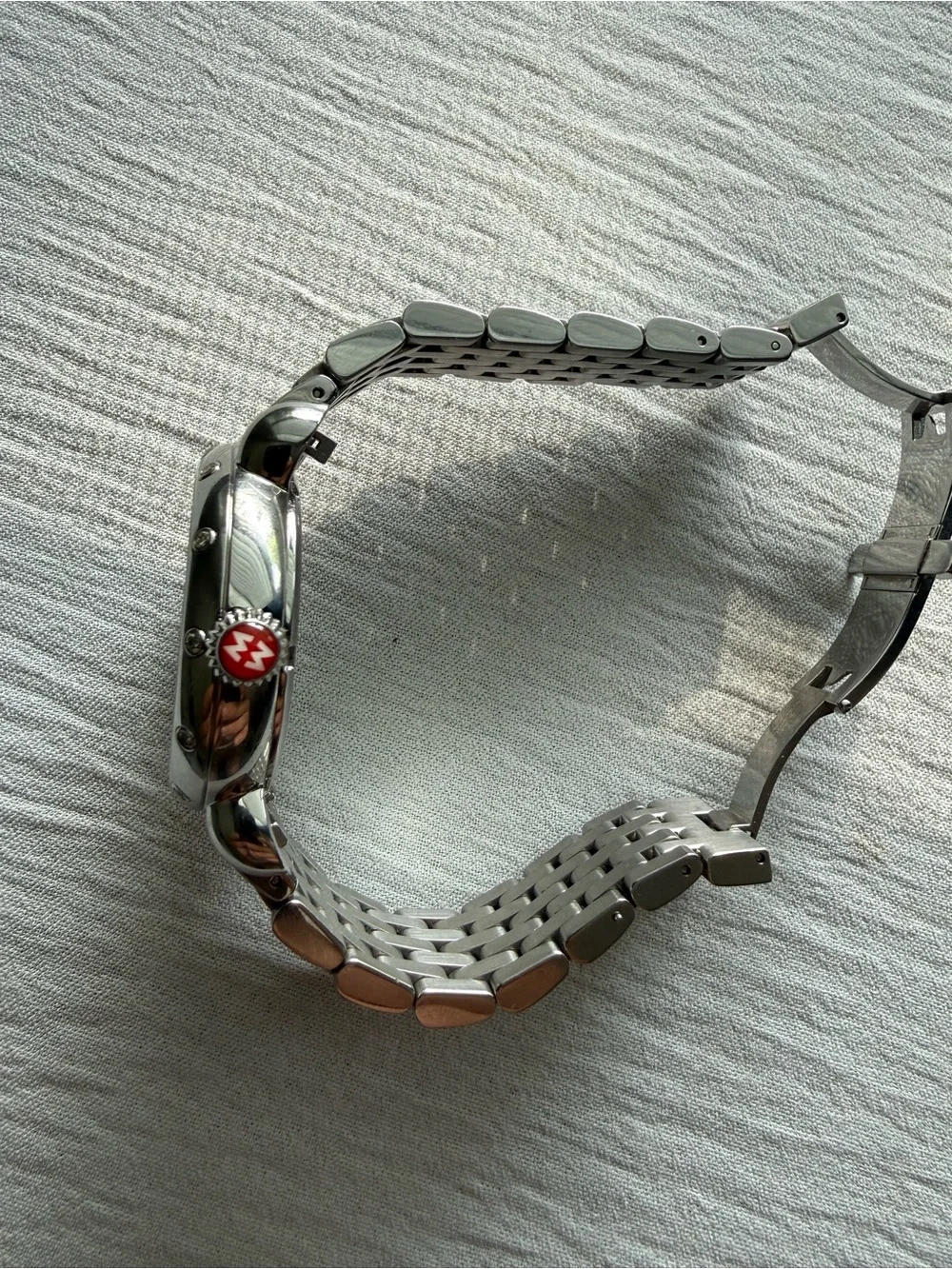 Rare NOS Michele CSX Tropical Paradise Diamond Frog 36mm Quartz Watch 1/750